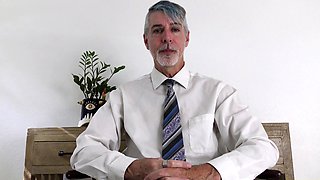 DILF Teases His Cock With Vibrating Toys