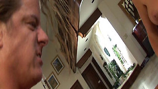 Fucking Blonde with Big Tits in Threesome Until She Moans