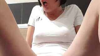 MILF Squirt with Roped Boobs