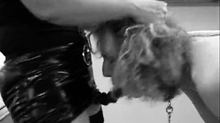 Mature German blonde fucked in the bathroom