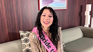 Hot Brunette’s Bachelorette With Big Black Cock - Wife