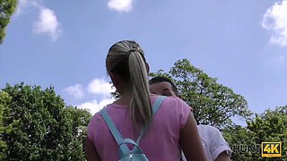 HUNT4K. Cuckold agreed to watch stranger's copulation with...