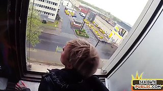 Horny pulled babe pussyfucked in POV