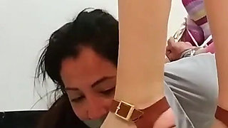 Grounding stepmom with bondage