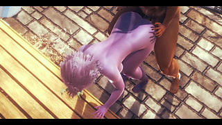 My Hero Academia Hentai - Mina Ashido Handjob and Fucked with Creampie in a Park by Usagiyama Futanari - Manga Anime Asian Japan