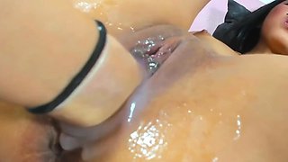 Lovely Petite Latina Cutie Gets Her Creamy Twat Fisted Hard