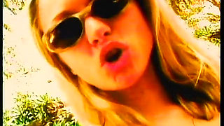 Blonde with huge tits gets fucked after swimming