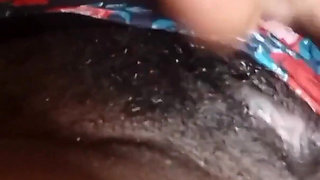 Fingering My Pink Hairy Pussy Rubbing My Pierced Clit