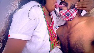 Long lip lock with hot fuck, Mallu couple hot lip lock and sex, Top and skirt removal and hot fuck with girl friend