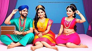 Hentai cartoon fantasy featuring steamy scenes with Indian aunty Rozestybypass99