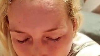 Amateur Blonde Blowjob CIM