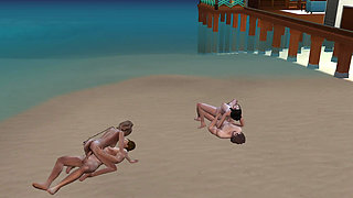 Cheating our wives with step sisters in beach house!