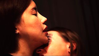 Asian and European Beauties in a Sensual Interracial