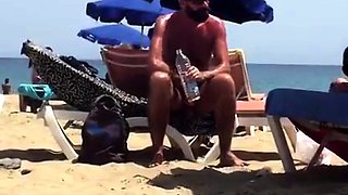 Big-Cock Daddy Bear at the Beach