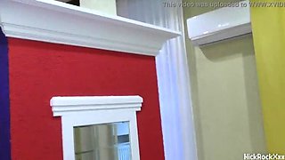 Petite teen redhead with wet pussy gets fucked by neighbor - homemade POV