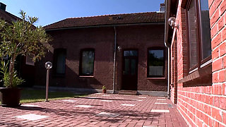 Bound Leather Slave Ass Exposed for Domination