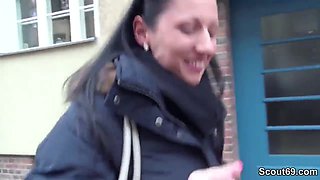 German Scout - 18Yo Coed Seduce to Screw on Berlin Street