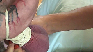 Goode Girl enjoys rope play with her husband's balls - Part 1