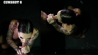 Rocky Emerson gets her big tits and tight pussy smashed in a gloryhole scene.