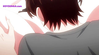 We are Having Sex with my Roommate, my Stepsister knocks on the Door.. - Exclusive Hentai