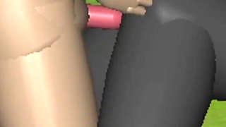 Viral Video. Interracial Porn. the Man Puts the Big Penis in the Anus of the Woman Who Writes Loudly