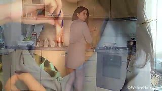 Pavla cooks in the kitchen and strips naked there - WeAreHairy