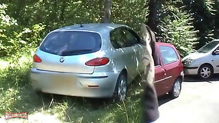 Sweet French Woman Approached at the Train Station and Fucked in the Forest