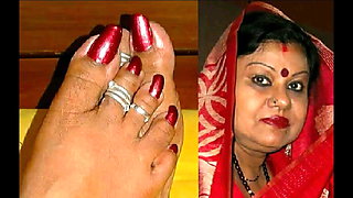 Spicey INDIAN AUNTY Wants It On Her Feet And Face
