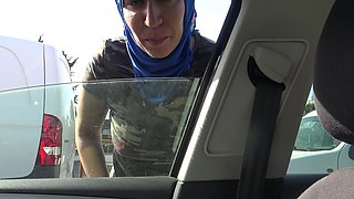 Algerian Prostitute with a Client in Her Car in a Suburb of Marseille