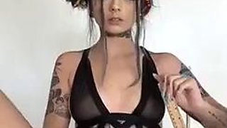 Taylor White Dildo Riding