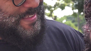 Curvy Granny Threesome Fucked in a Moving Van