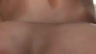 Ebony slut have fun in a threesome