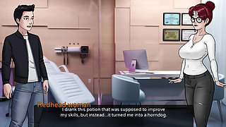 Seeing the Sexy Doctor, the Boy's Mood Became and Both of Them Had Sex in 2D Gameplay