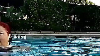 Nurse Vicki and Handsome Harry Are Having Fun Kissing in the Pool!