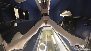 You Became a Toilet for Mistress in White Stockings and High Heels