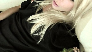 Hot amateur blonde in double hardcore action