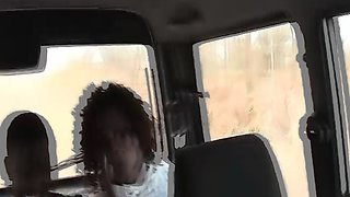 busty african babe gets a massive cumshot
