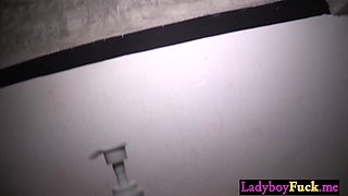 Perfect Thai shemale enjoyed ass fucking sex