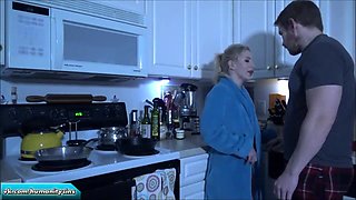 hot blonde stepmom fucked in the kitchen - amateur hardcore