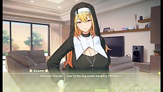 Summer Clover Hentai Game Ep.1 - Huge Dick Gets Him Fired! Busty Anime Sex