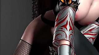 Lustful Warrior Want to Ride a Big Cock - 3D Animation