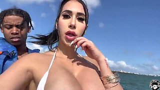 Lil D Rides Jetski with Valerie Kay for a Deepthroat Adventure