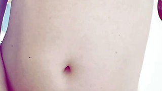 Dutch Sissy Crossdresser Famke stroking my  tiny cock!