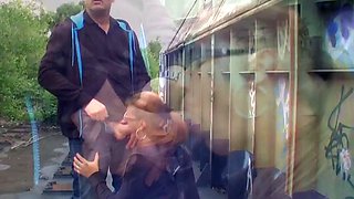 Cute Blonde Amateur Sucks Dick And Doggystyled In Public
