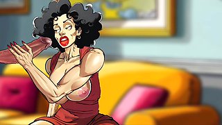 Sexy Housewife Fucks with a Stranger While Her Husband Is at Work / Toon / Cartoon / Animation