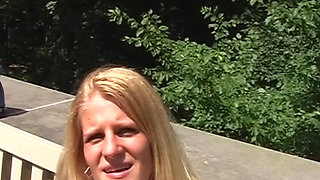 Cute German Babes Sharing Dick and Sperm in a Superb Public Threesome