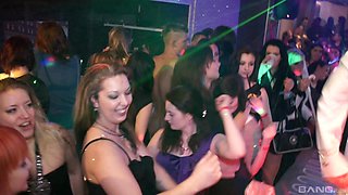 Beautiful chicks get their wet pussies banged at the party