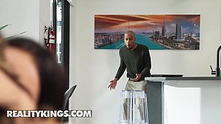 Anna and Chanel seduced a potential byer into a threesome