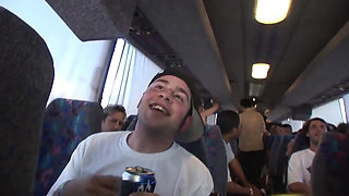 Beautiful slut looking for sex gets fucked on the bus