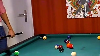 Dominated on the pool table